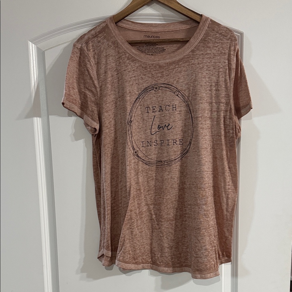 Maurices Women's Pink Graphic Tee
